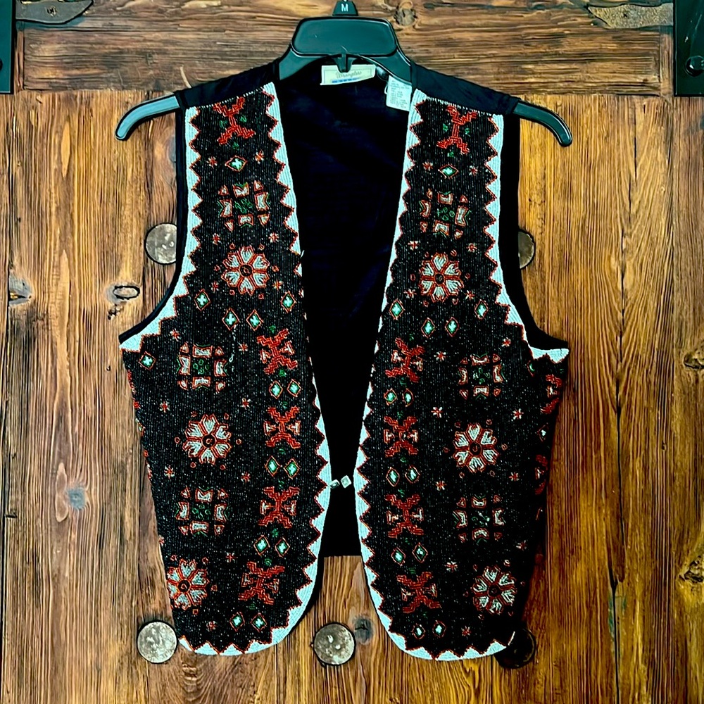 Magnificent beaded vest by Wrangler.